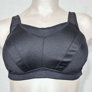 42G Wingslove Wireless Sports Bra Non-Padded Sport Bra Bounce Control Black NWT